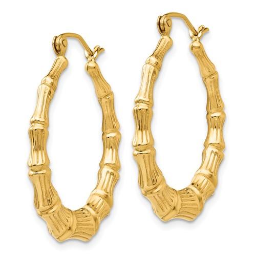 14K Y Gold Hoop Earrings - Walter Bauman Jewelers