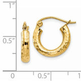 14K Y Gold Hoop Earrings - Walter Bauman Jewelers