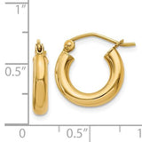 14K Y Gold Hoop Earrings - Walter Bauman Jewelers