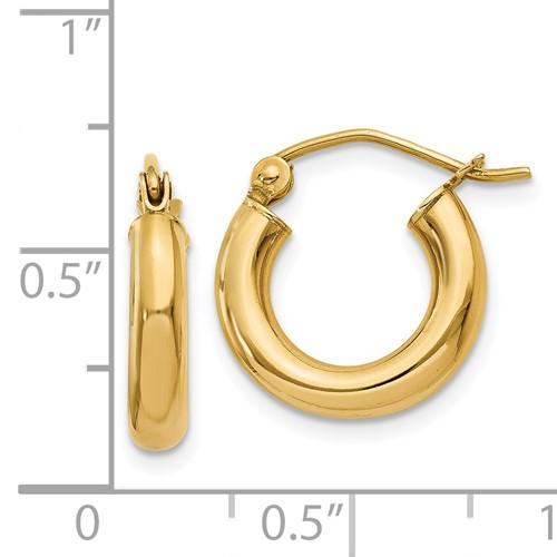 14K Y Gold Hoop Earrings - Walter Bauman Jewelers