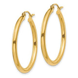 14K Y Gold Hoop Earrings - Walter Bauman Jewelers