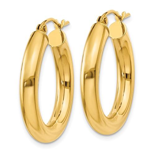 14K Y Gold Hoop Earrings - Walter Bauman Jewelers