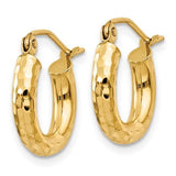 14K Y Gold Hoop Earrings - Walter Bauman Jewelers