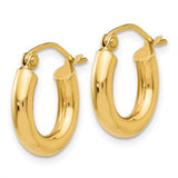 14K Y Gold Hoop Earrings - Walter Bauman Jewelers