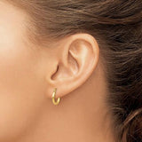 14K Y Gold Hoop Earrings - Walter Bauman Jewelers