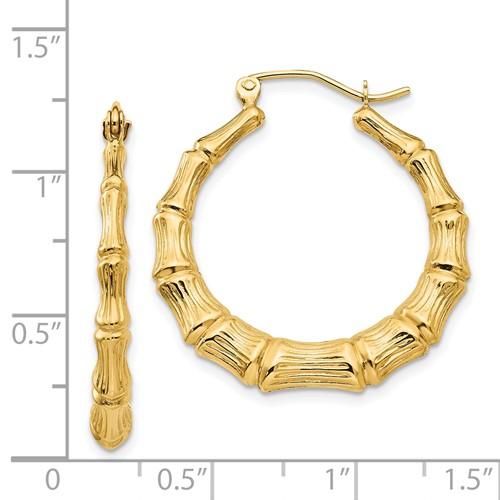 14K Y Gold Hoop Earrings - Walter Bauman Jewelers