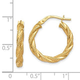 14K Y Gold Hoop Earrings - Walter Bauman Jewelers