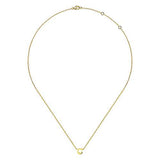 14K Y Gold Initial 'C' Pendant - Walter Bauman Jewelers