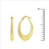 14K Y Gold Lined 20mm Hoop Earrings - Walter Bauman Jewelers