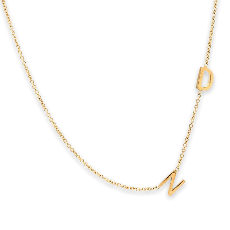 14K Y Gold “ND” Necklace - Walter Bauman Jewelers