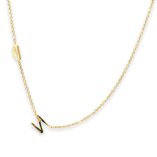 14K Y Gold “ND” Necklace - Walter Bauman Jewelers