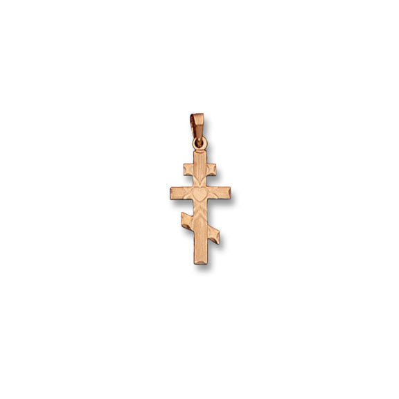 14K Y Gold Orthodox Cross - Walter Bauman Jewelers