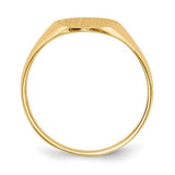 14K Y Gold Oval Signet Ring - Walter Bauman Jewelers