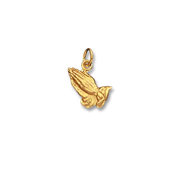 14K Y Gold Praying Hands Charm - Walter Bauman Jewelers