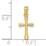 14K Y Gold Small Cross - Walter Bauman Jewelers