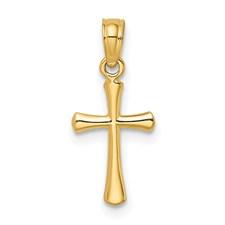 14K Y Gold Small Cross - Walter Bauman Jewelers