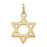 14K Y Gold Star Of David Pendant 0.3grms - Walter Bauman Jewelers