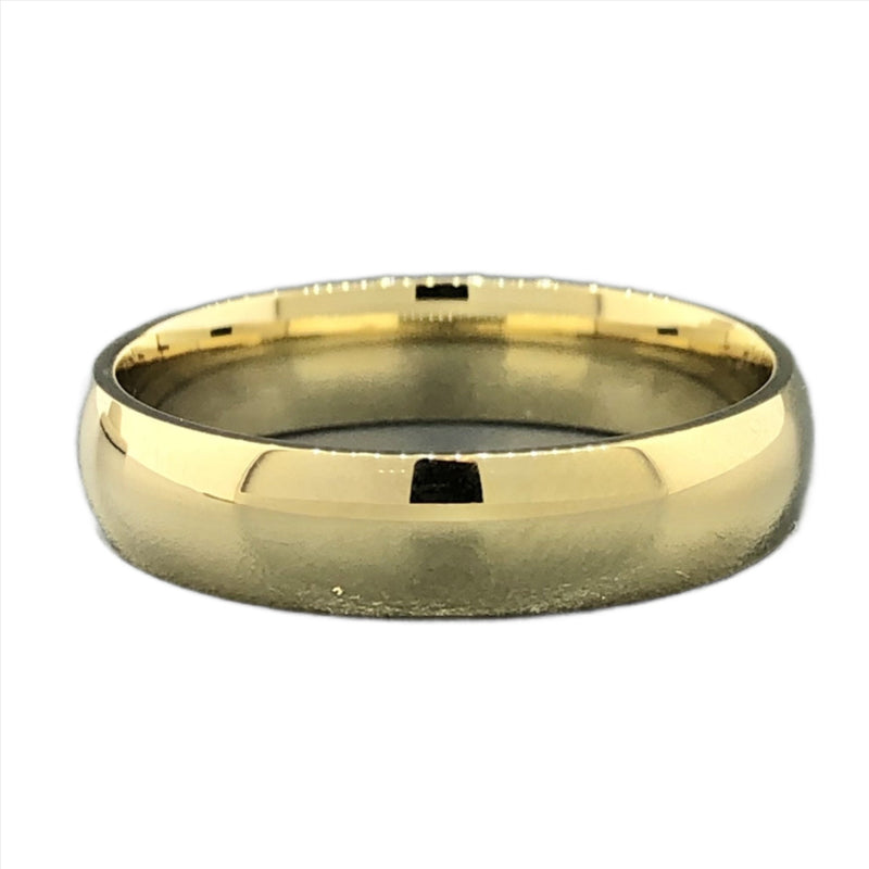 14K Yellow gold 5mm wedding band 5.1grms - Walter Bauman Jewelers