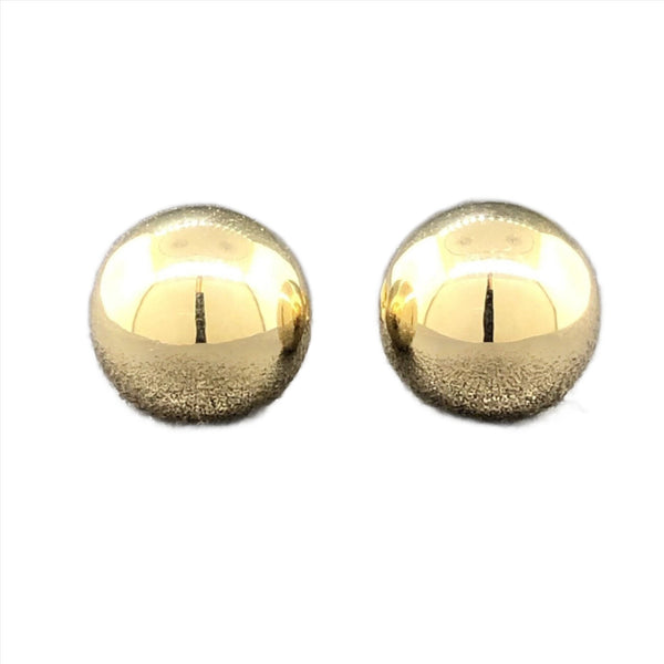 14K Yellow Gold 7mm Ball Earrings - Walter Bauman Jewelers