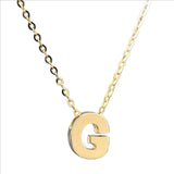 14K Yellow gold initial 'G' pendant - Walter Bauman Jewelers