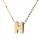 14K Yellow gold initial 'H' pendant - Walter Bauman Jewelers