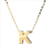 14K Yellow gold initial 'K' pendant - Walter Bauman Jewelers
