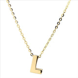 14K Yellow gold initial 'L' pendant - Walter Bauman Jewelers