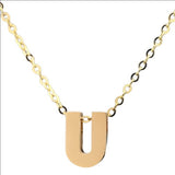 14K Yellow gold initial 'U' pendant - Walter Bauman Jewelers