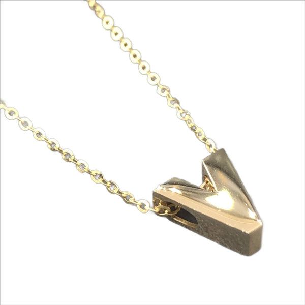 14K Yellow gold initial 'V' pendant - Walter Bauman Jewelers