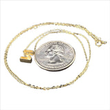 14K Yellow gold initial 'Z' pendant - Walter Bauman Jewelers