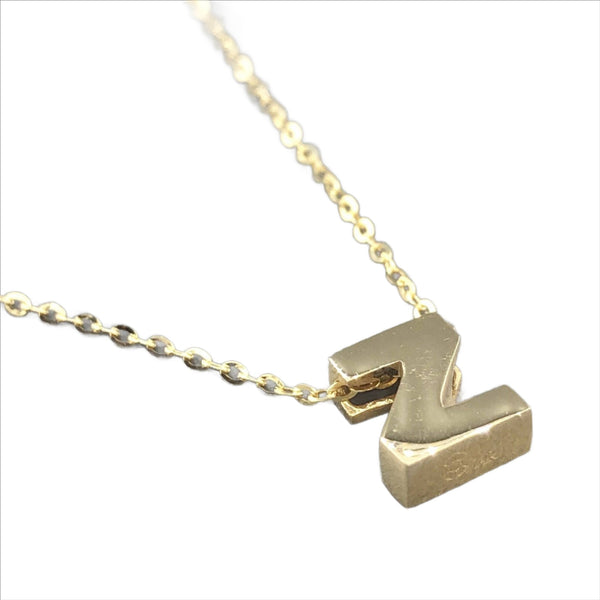 14K Yellow gold initial 'Z' pendant - Walter Bauman Jewelers