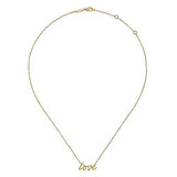 14K Yellow Gold Love Necklace - Walter Bauman Jewelers