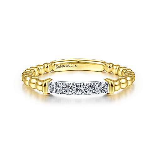 14K YG 0.1cttw Diamond Ring - Walter Bauman Jewelers