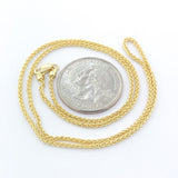 14K YG 1.5MM Round Wheat Chain - Walter Bauman Jewelers