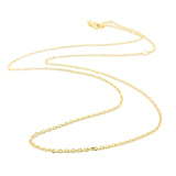 14K YG 16-18" 035 Cable Chain - Walter Bauman Jewelers