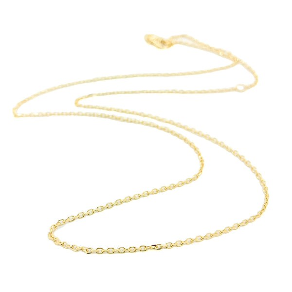 14K YG 16-18" 035 Cable Chain - Walter Bauman Jewelers