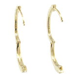 14K YG .19cttw Small Diamond Hoop Earrings - Walter Bauman Jewelers