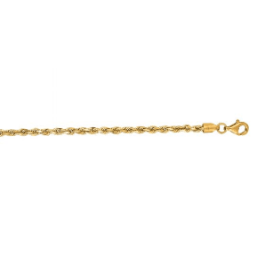 14K YG 20" DC 018 Rope Chain - Walter Bauman Jewelers