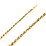 14K YG 20" Dia Cut 018 Rope Chain - Walter Bauman Jewelers