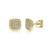 14K YG .20cttw Diamond Stud Earrings - Walter Bauman Jewelers
