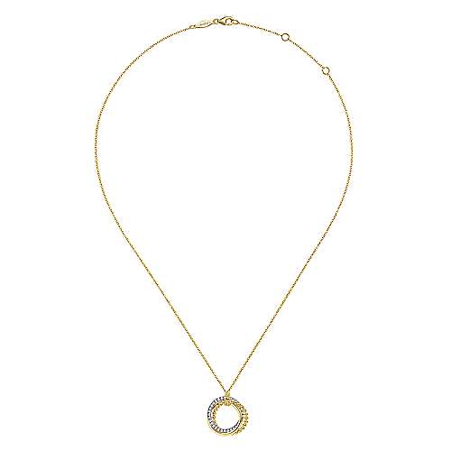 14K YG .25cttw Diamond Necklace - Walter Bauman Jewelers