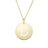 14K YG Initial 'D' Pendant - Walter Bauman Jewelers