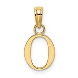 14K YG Initial 'O' Pendant - Walter Bauman Jewelers