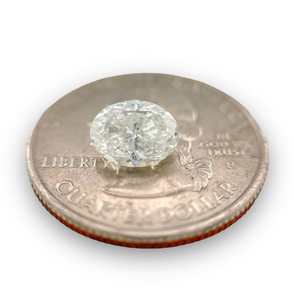 1.50ct G/SI2 Oval Diamond GIA #6435037954 - Walter Bauman Jewelers