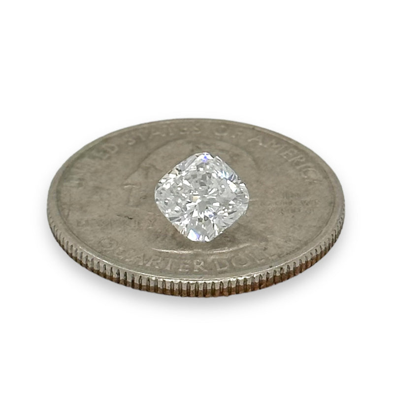 1.57ct D/VS2 Cushion Lab Created Diamond IGI#LG490177609 - Walter Bauman Jewelers
