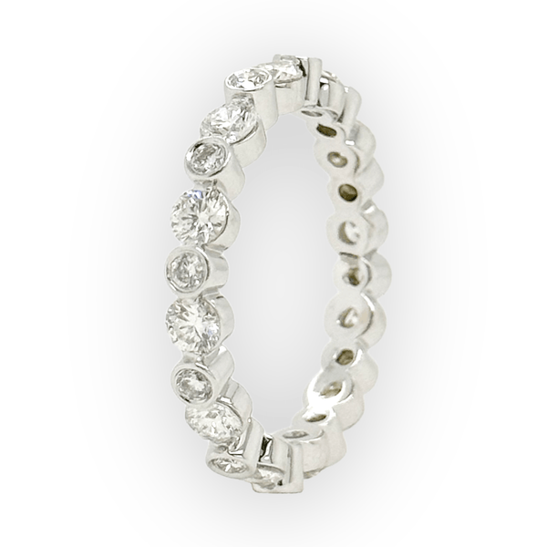 18K W Gold 1.9ctw H-I/SI2 Diamond Eternity Ring - Walter Bauman Jewelers