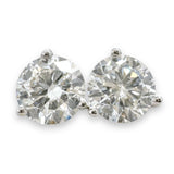 18K W Gold 2.02cttw E/SI2 Diamond Stud Earrings GIA #2426716171 & #6432682835 - Walter Bauman Jewelers