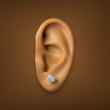 18K W Gold 2.07ctw J/I1 Round Diamond Stud Earrings - Walter Bauman Jewelers