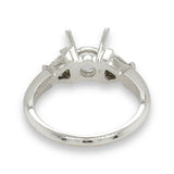 18K W Gold .27ctwH/SI2 Diamond Engagement Ring Mounting - Walter Bauman Jewelers