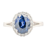18K WG .20cttw Sapphire/Diamond Ring - Walter Bauman Jewelers